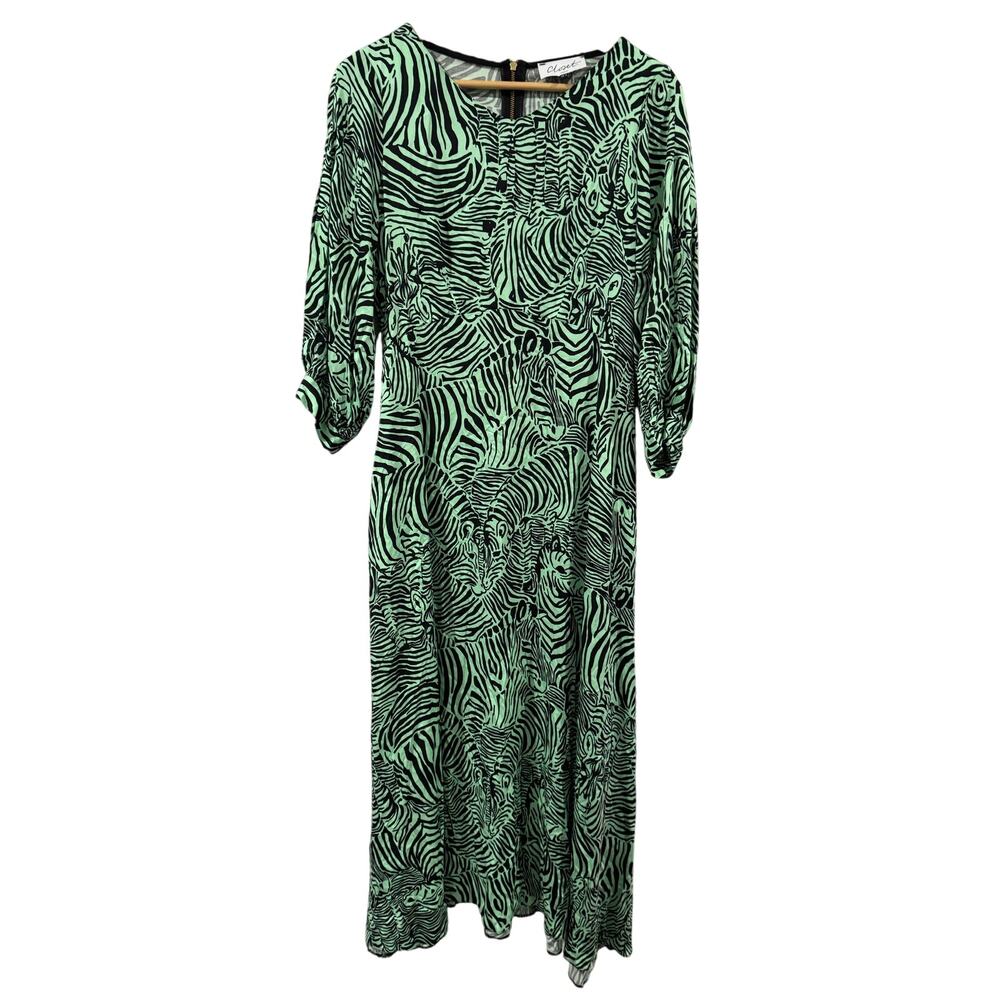 Closet Split Sleeve Animal Print Dress NEW US 8 - Picture 2 of 8